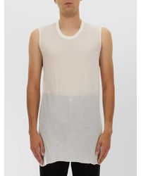 Rick Owens - Sheer Sleeveless Longline Vest - Lyst