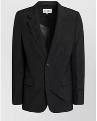 MM6 by Maison Margiela - Single Breasted Coat - Lyst