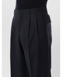 sunflower - Wool Wide-Leg Pleated Tailored Trousers - Lyst