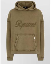 Represent - Cotton Logo-Embroidered Hoodie - Lyst