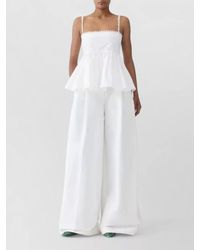 Jacquemus - Peplum Top Sleeveless Spaghetti Straps Square Neckline - Lyst