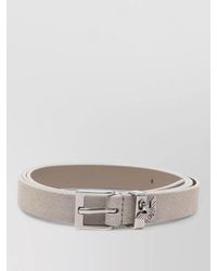 Emporio Armani - Suede Leather Belt - Lyst