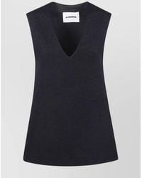 Jil Sander - "V Neck Sleeveless" Top - Lyst