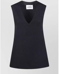 Jil Sander - "V Neck Sleeveless" Top - Lyst