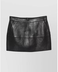 P.A.R.O.S.H. - High Waist Midi Skirt With Panel Design - Lyst
