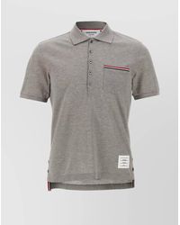 Thom Browne - Cotton Piqué Polo Shirt - Lyst