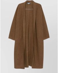Cortana - Wool Blend Shawl Collar Long-Sleeve Coat - Lyst