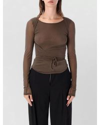 Lemaire - Mesh Wrap Long Sleeve Top - Lyst
