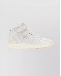 Saint Laurent - Leather High-Top Sneakers - Lyst