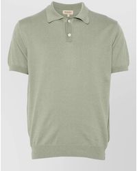 Woolrich - Short Sleeve Polo Shirt Ribbed Collar Hem - Lyst