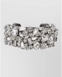 Dries Van Noten - Crystal Cuff Bracelet Open Ended Design - Lyst