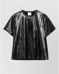 Courreges - Vinyl Short-Sleeve T-Shirt - Lyst
