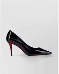 Christian Louboutin - Pointed Toe Glossy Finish Pumps - Lyst