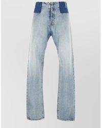 Maison Margiela - Patchwork Straight Leg Denim Jeans - Lyst
