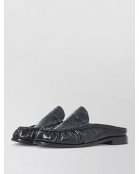 Saint Laurent - Le Loafer Mule Eel Skin Shoe - Lyst
