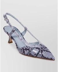 Sergio Levantesi - Leather Slingback Ballerina Shoes - Lyst