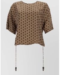 Max Mara - Printed Silk Bodysuit - Lyst