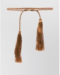 Forte Forte - Braided Belt With Crystal Charm And Tassels - Lyst