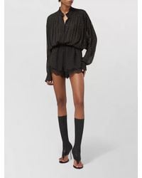ANDAMANE - Lace Trim Playsuit - Lyst