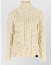 Stella McCartney - Virgin Wool Cable-Knit Turtleneck Jumper - Lyst