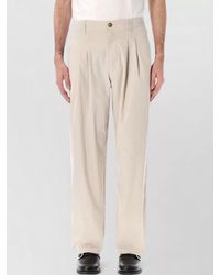 Isabel Marant - Tailored Cotton Pants Elasticated Waistband - Lyst