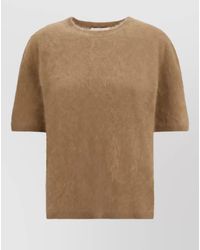 Lisa Yang - Cashmere Relaxed-Fit Short-Sleeve Sweater - Lyst