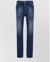 DSquared² - Denim Trousers Faded Contrast Stitching - Lyst