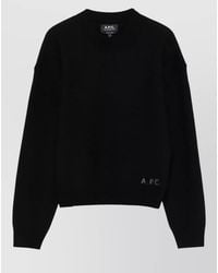 A.P.C. - Knit Blazer Jacket Ribbed Cuffs Hem - Lyst