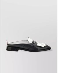 Thom Browne - Leather Varsity Penny Loafers - Lyst