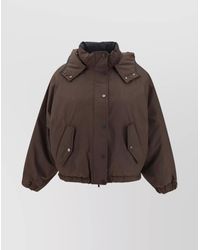 Brunello Cucinelli - Down Jacket With Hood And Pockets - Lyst