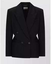 Givenchy - Wool Double-Breasted Cutout Blazer - Lyst