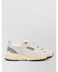 Autry - Leather Paneled Low-Top Sneakers - Lyst