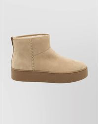 Hogan - Shearling Suede Ankle Boots - Lyst
