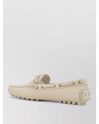 Prada - Boat Shoes Bow Detail Metal Eyelets - Lyst