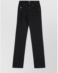 Versace Jeans Couture - High-Rise Slim-Fit Straight-Leg Jeans - Lyst