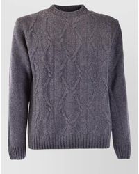Peuterey - Cable Knit Sweater Ribbed Cuffs Hem - Lyst