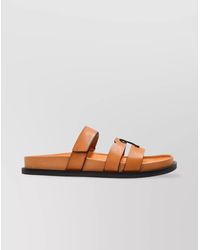 Tory Burch - Leather Sport Slide Sandals - Lyst