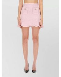 Self-Portrait - Alpaca Knit Mini Skirt - Lyst