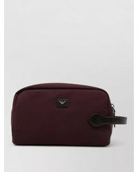 Emporio Armani - Logo Clutch Bag Side Handle Hardware - Lyst