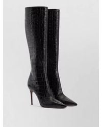 Paris Texas - Vera Knee High Crocodile Effect Boots 85 - Lyst