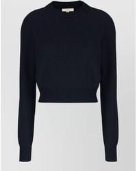 Malo - Cashmere Sweater Cropped Silhouette Long Sleeves - Lyst