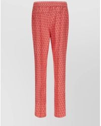 Ferragamo - Silk Slim-Fit Trousers - Lyst