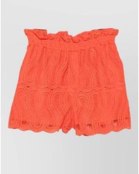Raquel Diniz - Bahia Lace Ruffle Shorts Scalloped Hem - Lyst
