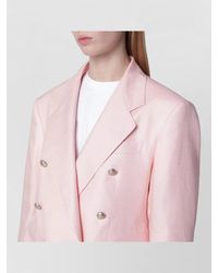 Tagliatore - Double Breasted Jacket Notched Lapels Buttons - Lyst