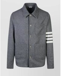 Thom Browne - '4 Bar' Wool Blend Jacket - Lyst