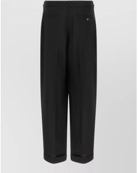 Marni - Virgin Wool Pleated Tailored Trousers - Lyst