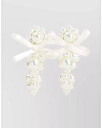 Simone Rocha - Cluster Earrings With Bow And Pearl Detail - Lyst