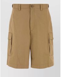 Moncler - Bermuda Shorts With Belt Loops And Pockets - Lyst