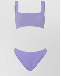 Hunza G - Xandra Square Neckline Bikini Set - Lyst