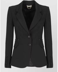 Elisabetta Franchi - Single-Breasted Suit Jacket - Lyst